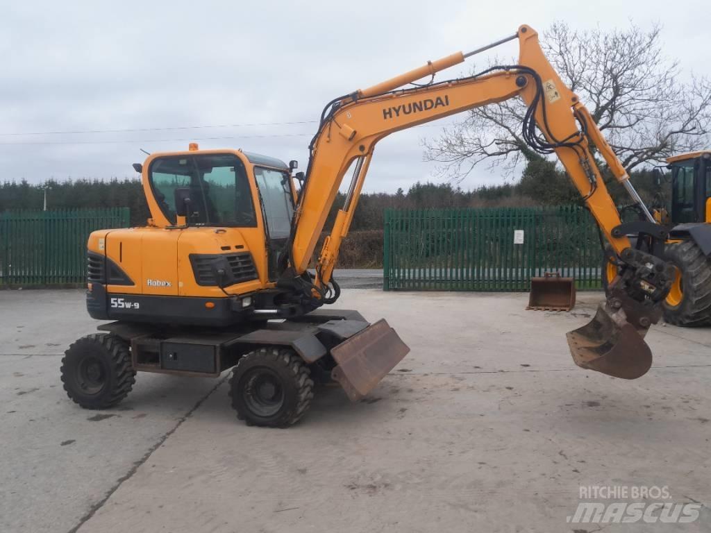 Hyundai R55 W-9 Ratasekskavaatorid