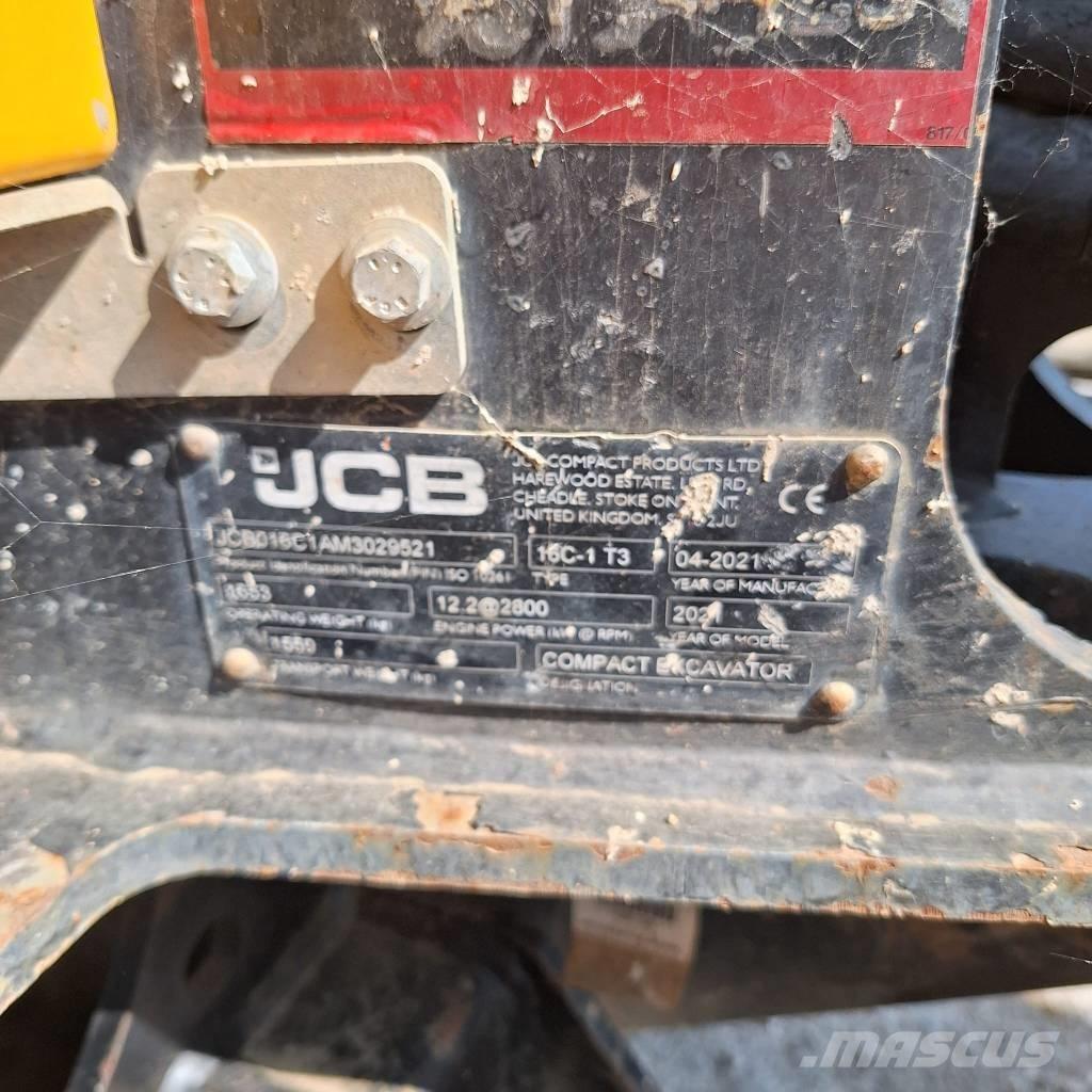 JCB 16 C-1 Miniekskavaatorid < 7 t