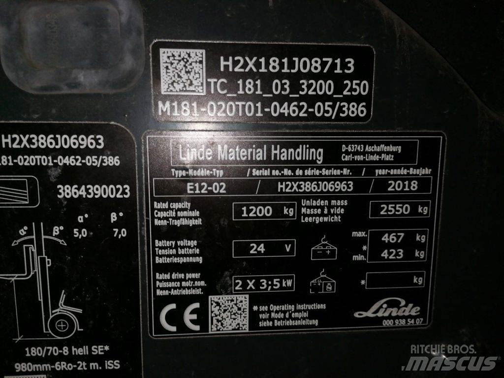 Linde E12-02 Elektritõstukid