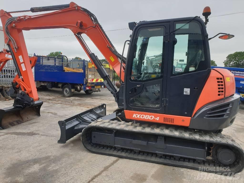 Kubota KX 080-4 Väikeekskavaatorid 7t-12t