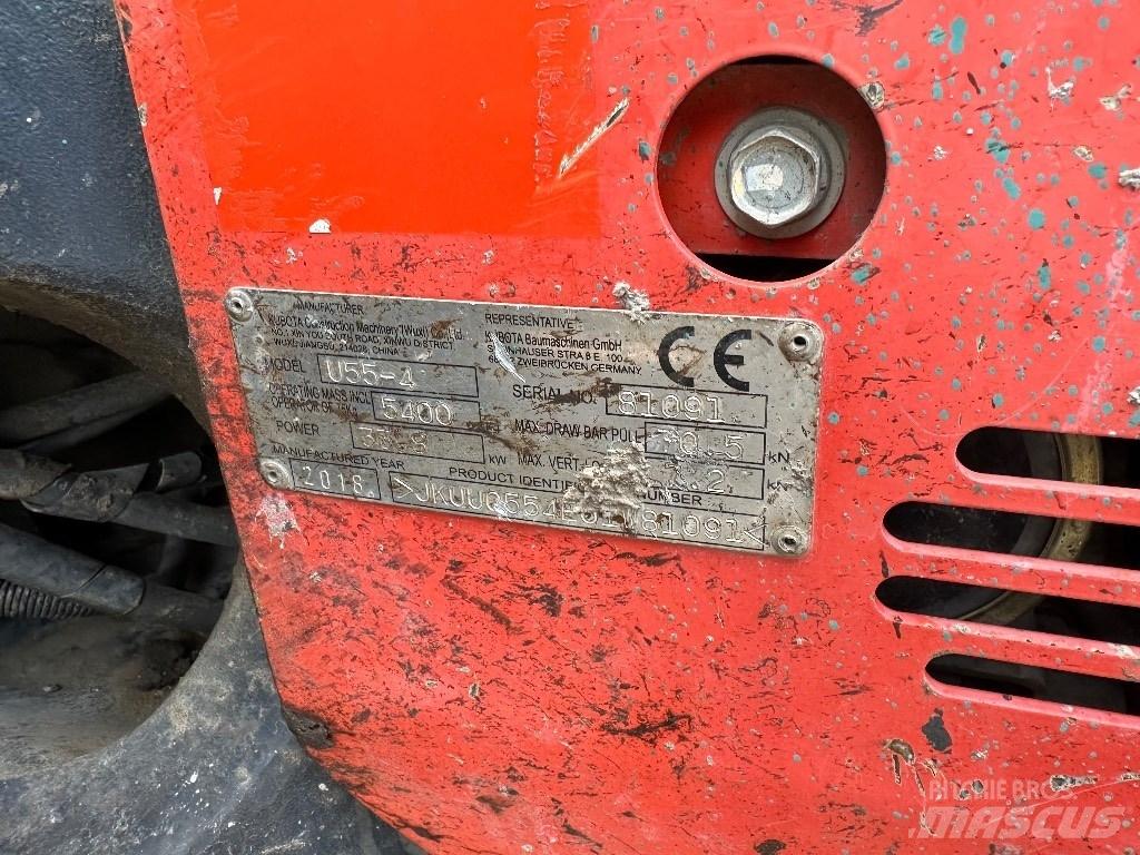 Kubota KX 055-4 Miniekskavaatorid < 7 t