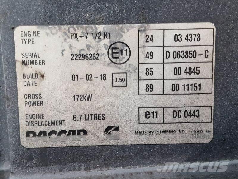 DAF PX-7 172 K1 Mootorid