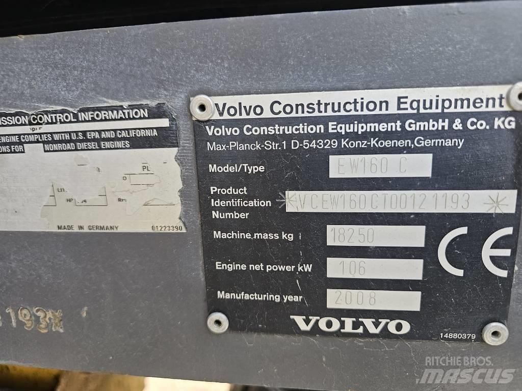 Volvo EW 160 C Ratasekskavaatorid