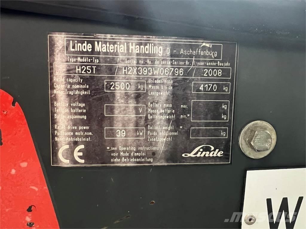 Linde H25T Gaasitõstukid
