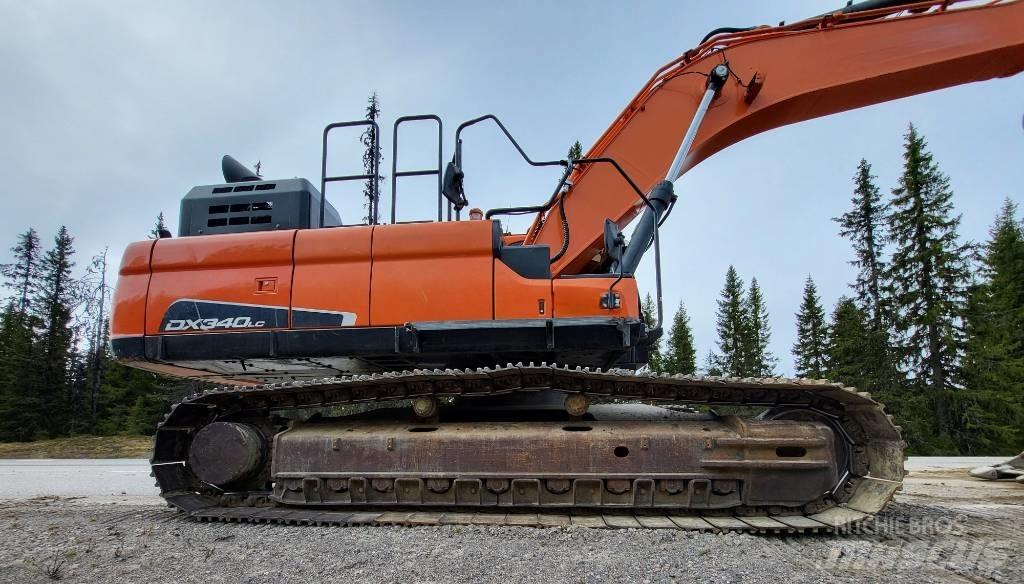 Doosan DX 340 LC Roomikekskavaatorid