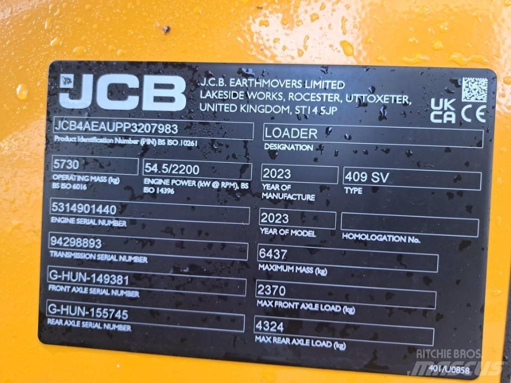 JCB 409 SV NE Rataslaadurid