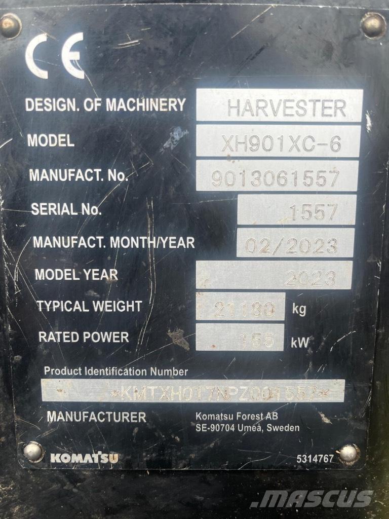 Komatsu 901 XC Harvesterid