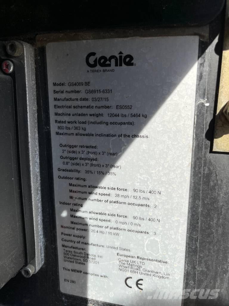 Genie GS 4069 BE Käärtõstukid