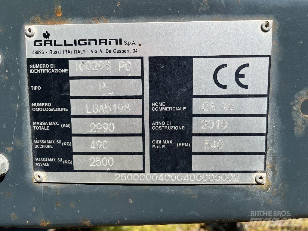 Gallignani GA V6 Ruloonpressid