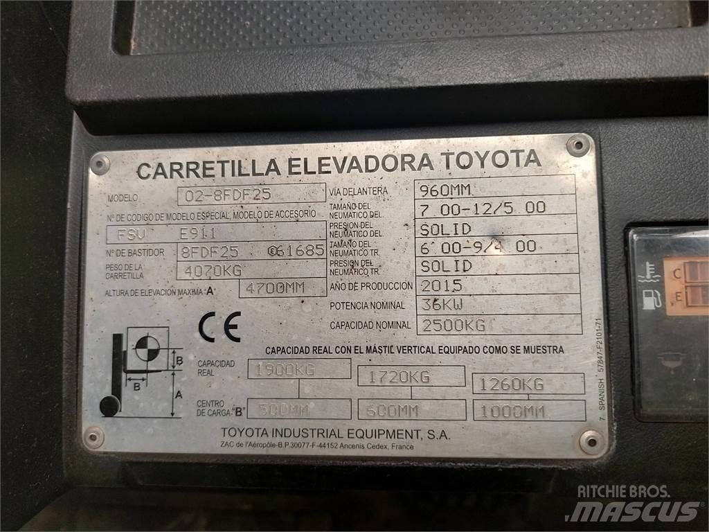 Toyota 02 8FDF25 Diiseltõstukid