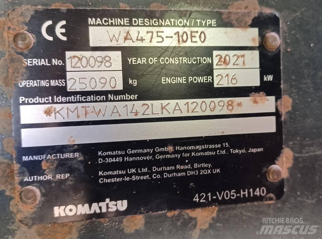 Komatsu WA 475-10E0 Rataslaadurid