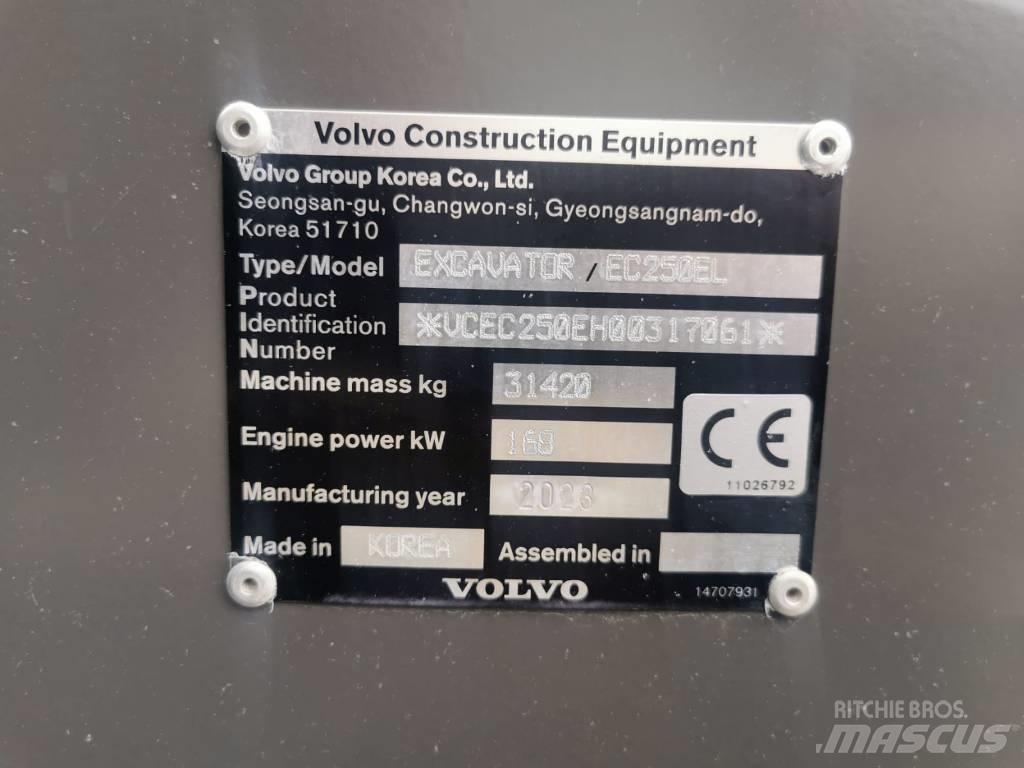 Volvo EC250EL Roomikekskavaatorid