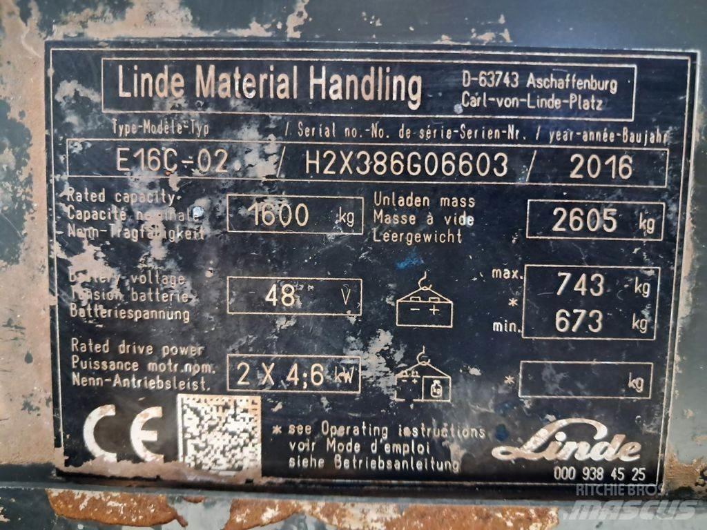Linde E16C-03 Elektritõstukid