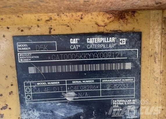 CAT D5K LGP Torupaigaldajad