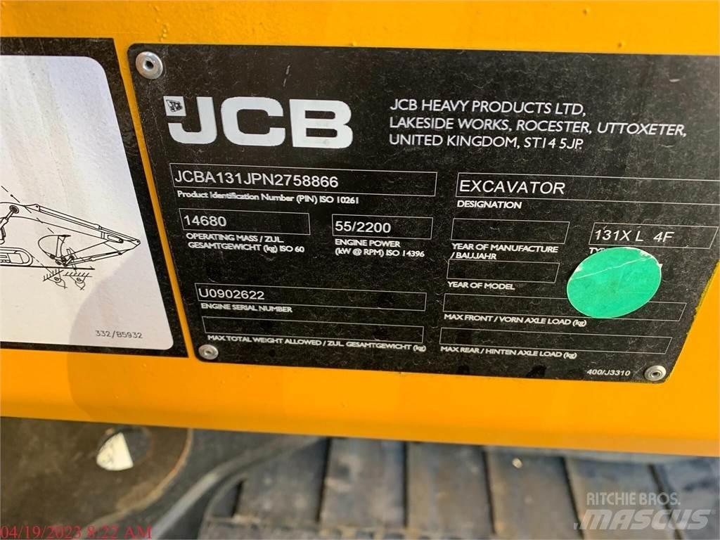 JCB 131X LC Roomikekskavaatorid