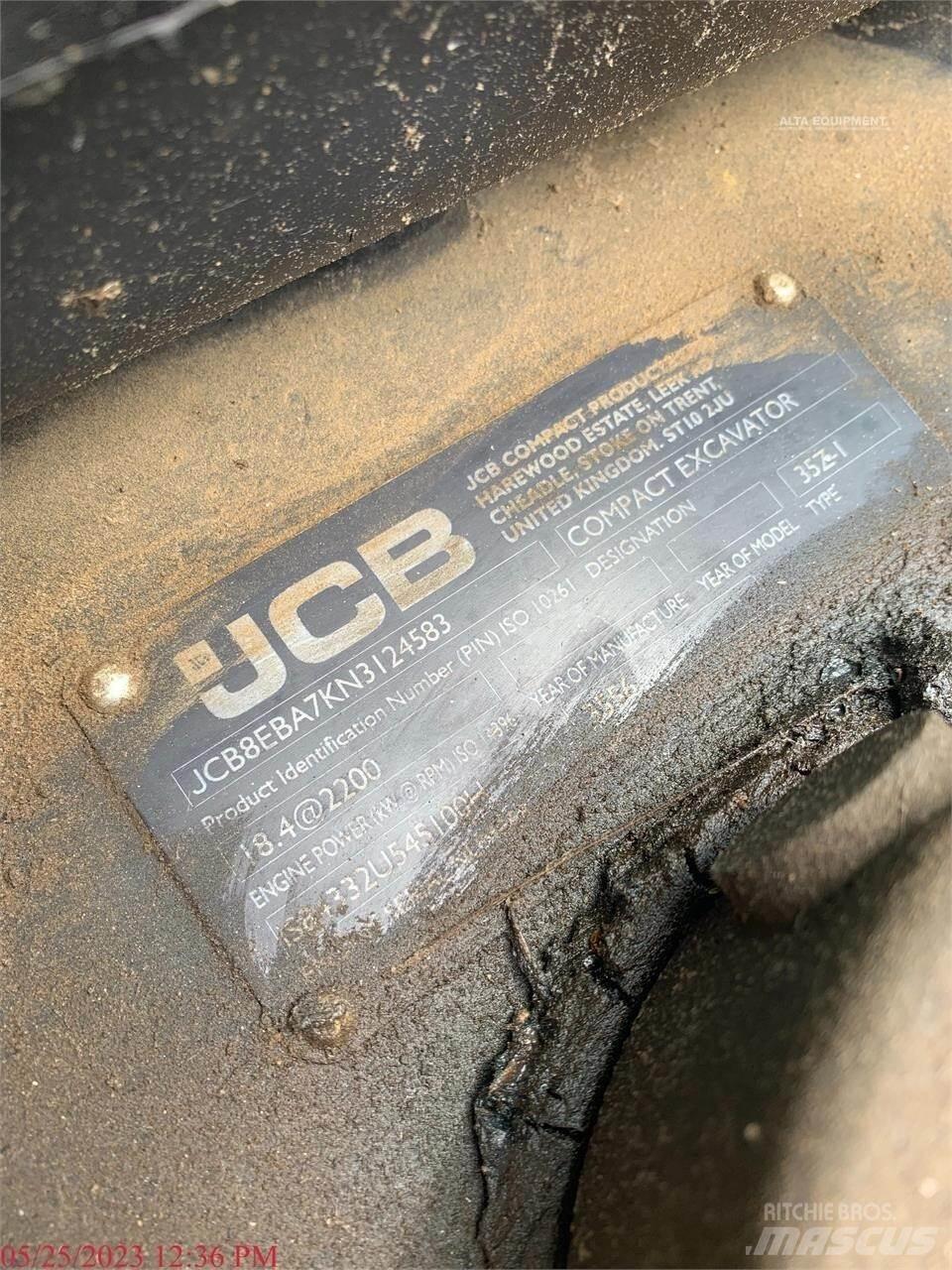 JCB 35Z-1 Miniekskavaatorid < 7 t