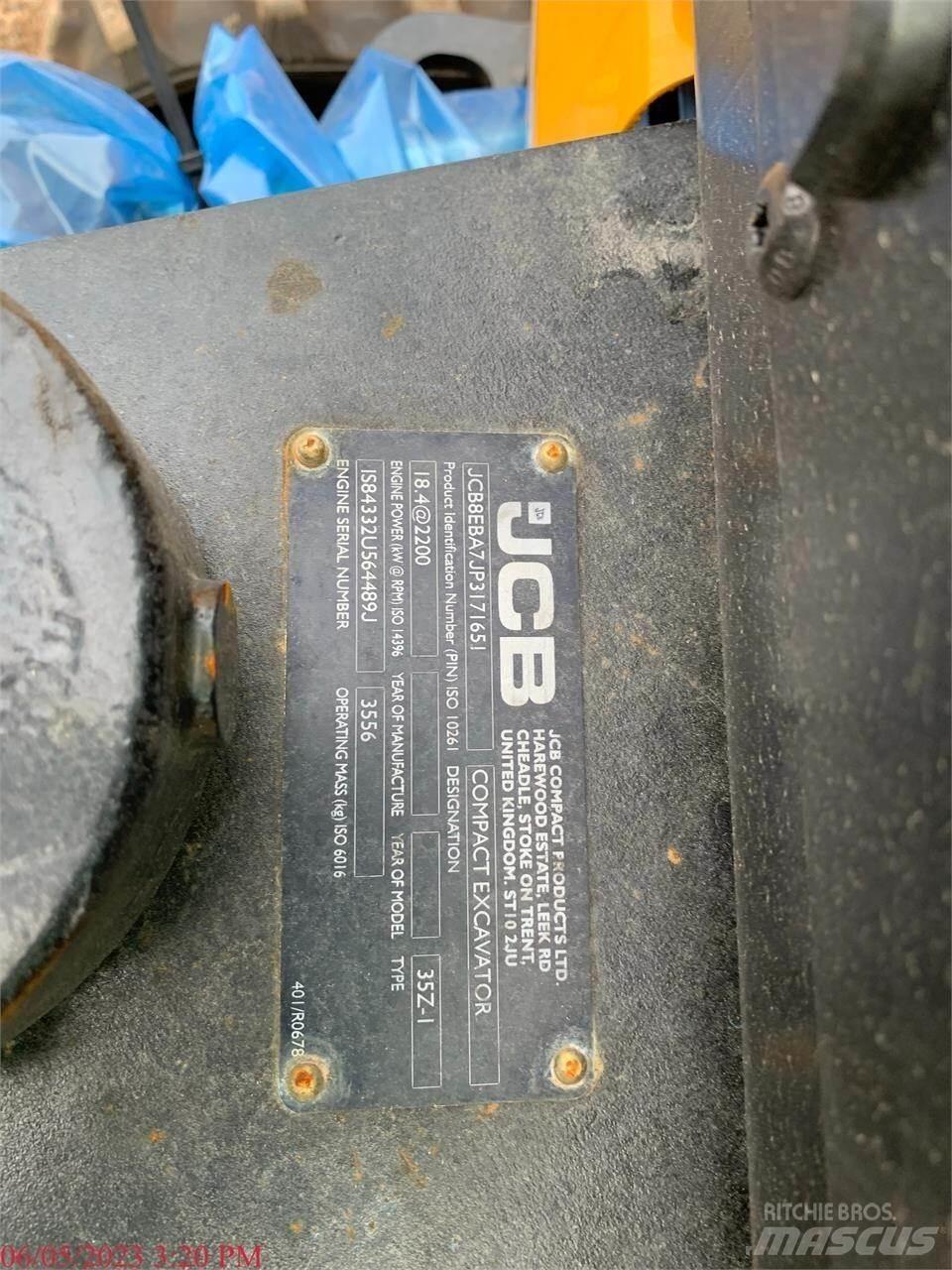 JCB 35Z-1 Miniekskavaatorid < 7 t