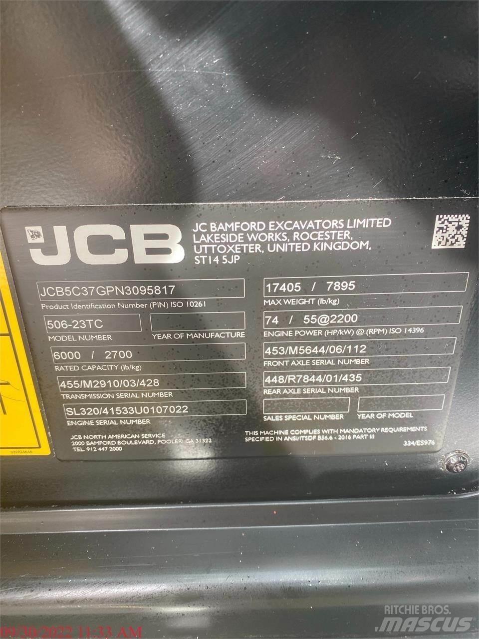 JCB 506-23TC Teleskooplaadurid