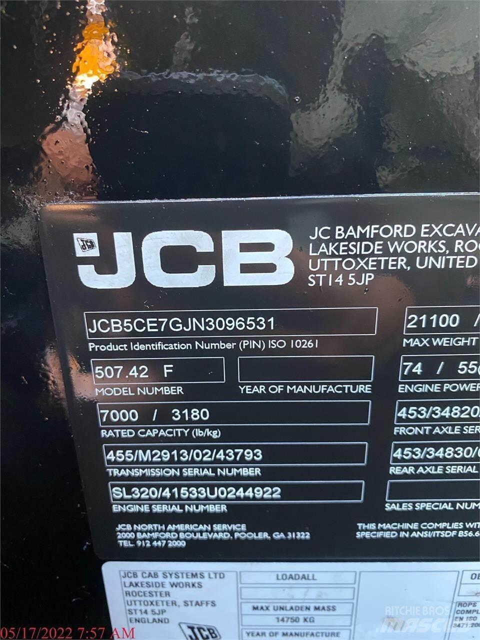 JCB 507-42 Teleskooplaadurid
