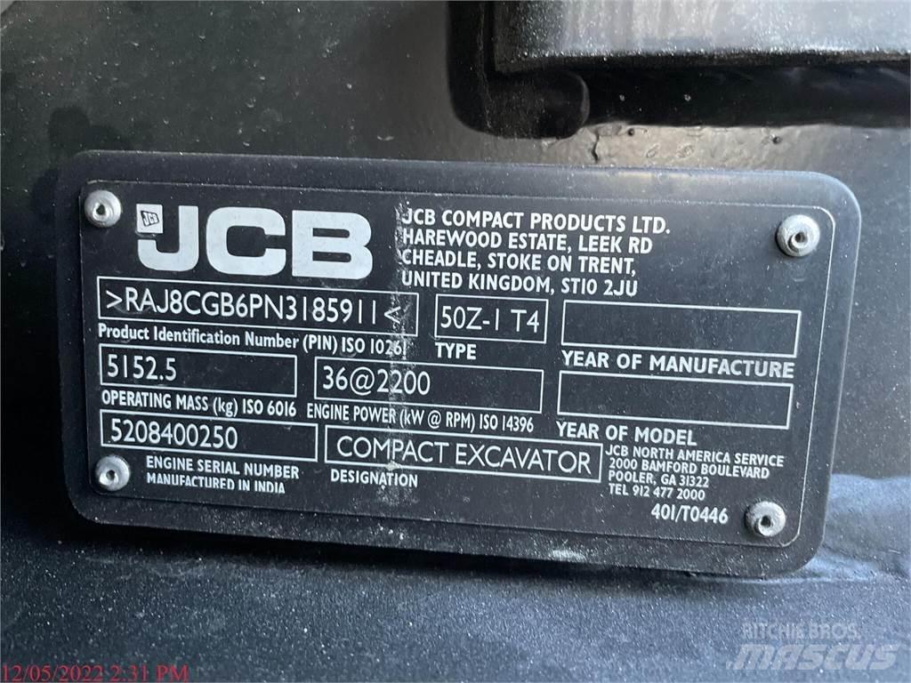 JCB 50Z-1 Miniekskavaatorid < 7 t