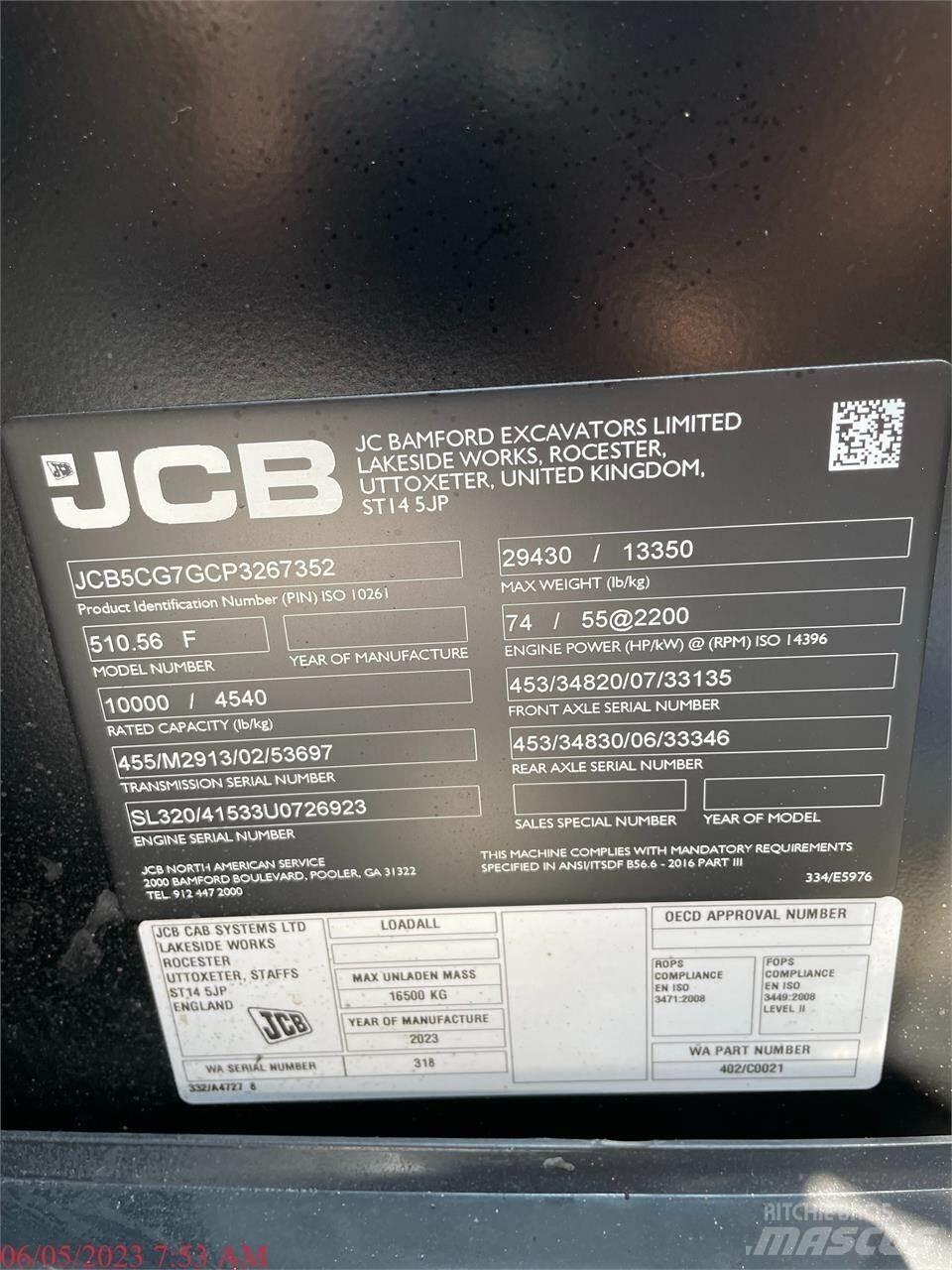 JCB 510-56 Teleskooplaadurid