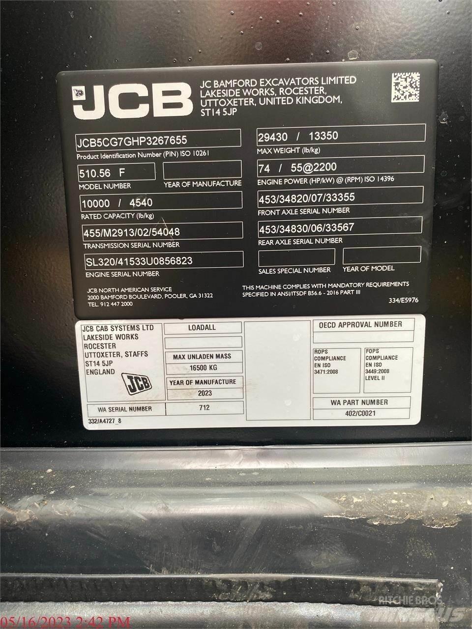 JCB 510-56 Teleskooplaadurid