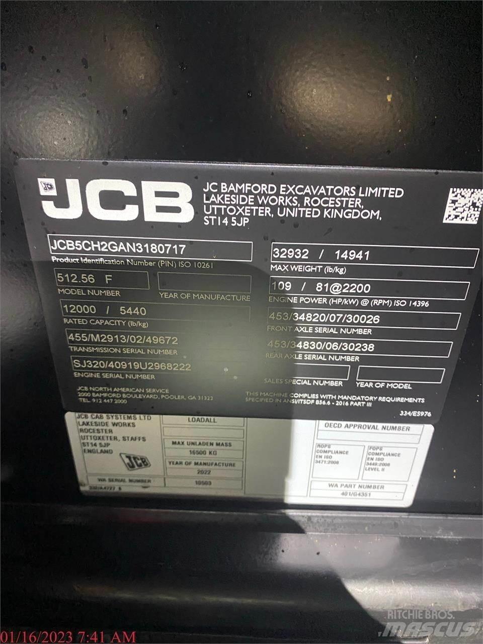 JCB 512-56 Teleskooplaadurid