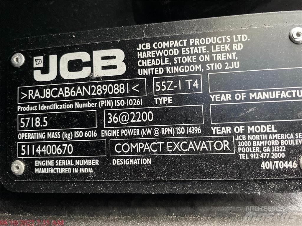 JCB 55Z-1 Miniekskavaatorid < 7 t