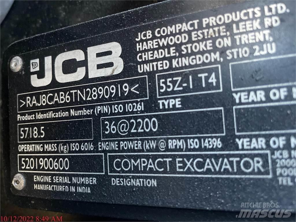 JCB 55Z-1 Miniekskavaatorid < 7 t