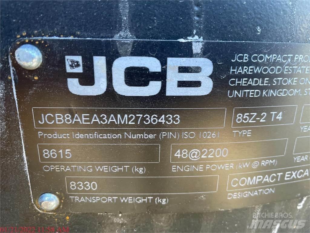 JCB 85Z-2 Roomikekskavaatorid