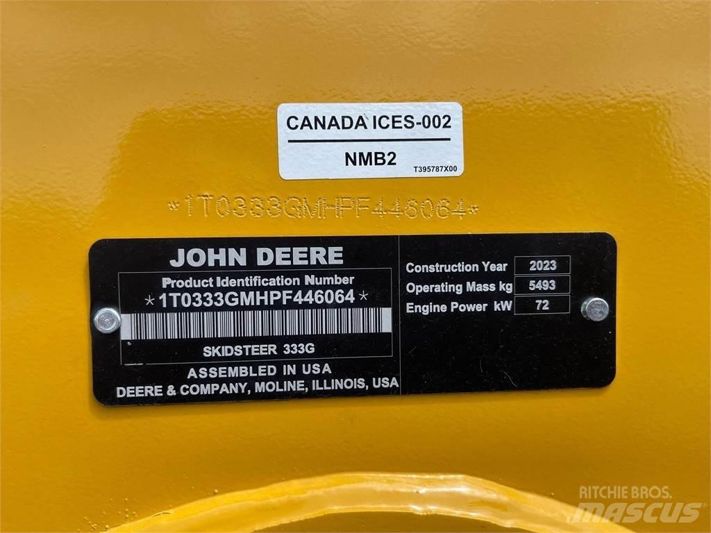 John Deere 333G Kompaktlaadurid