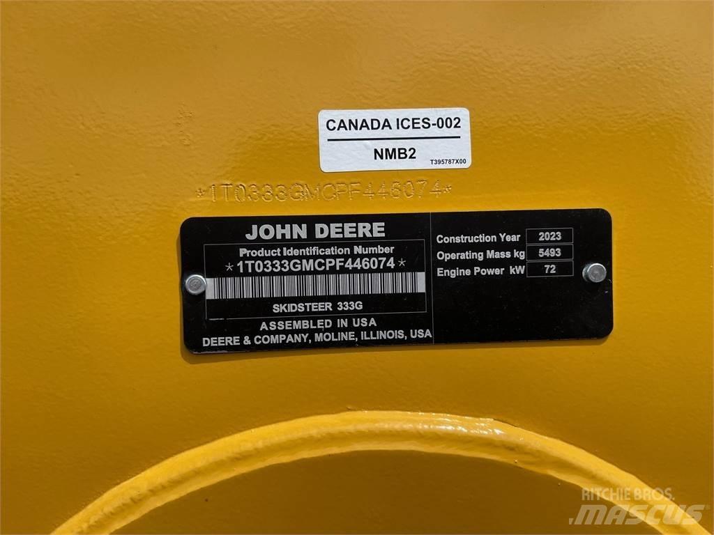 John Deere 333G Kompaktlaadurid