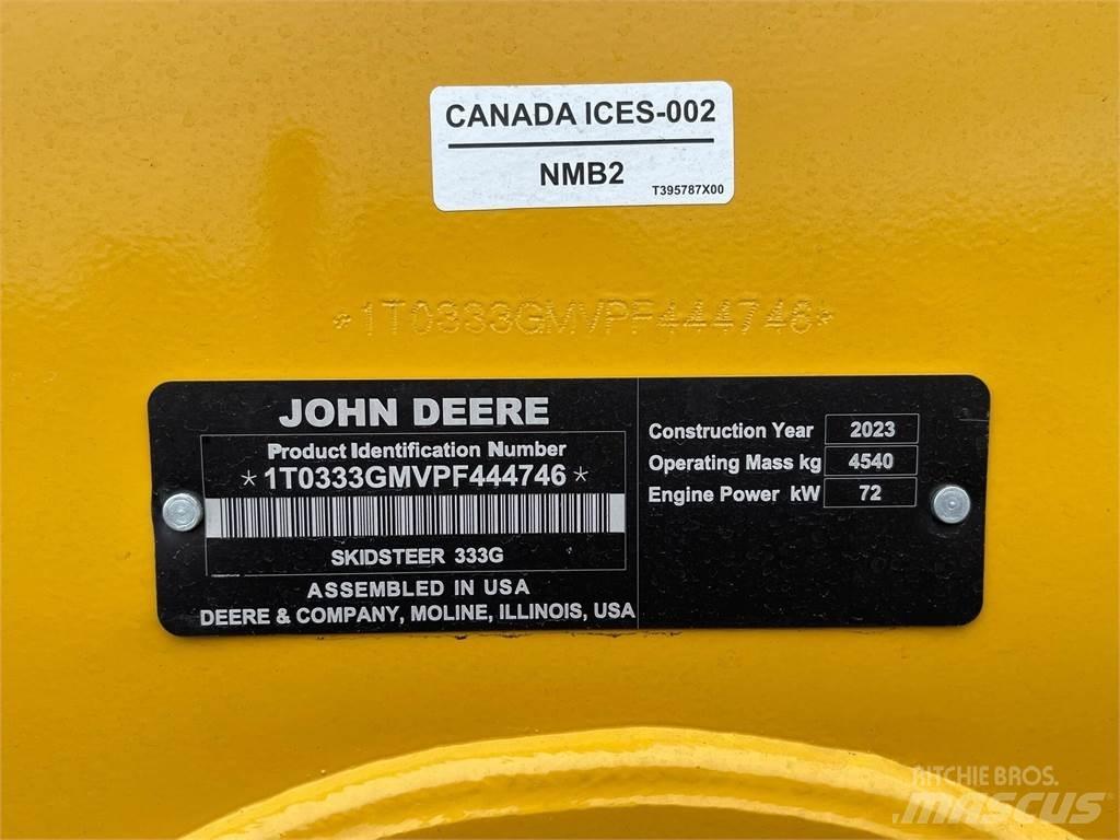 John Deere 333G Kompaktlaadurid