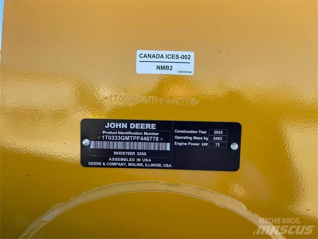 John Deere 333G Kompaktlaadurid