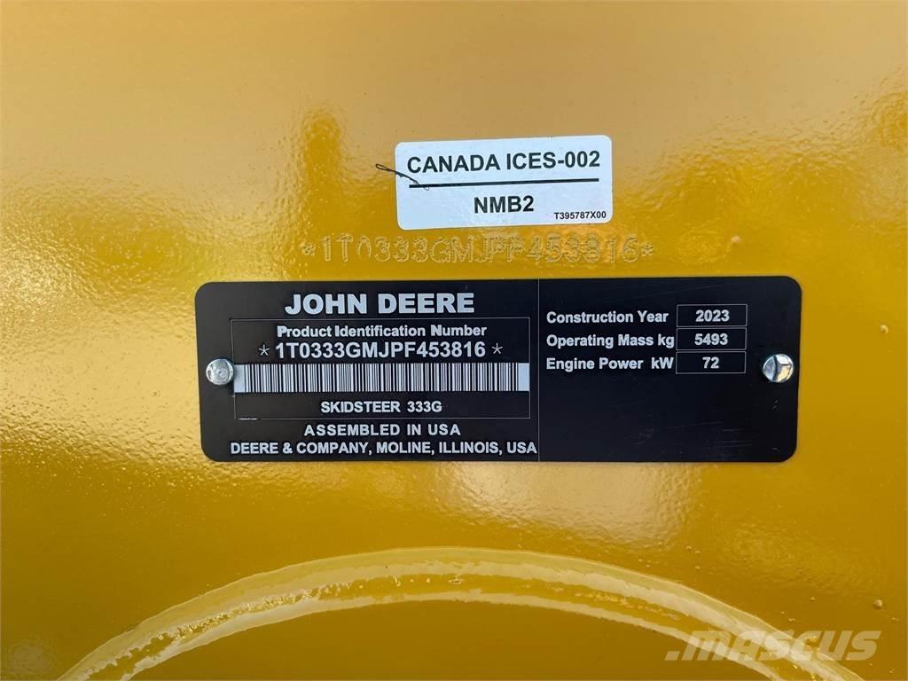 John Deere 333G Kompaktlaadurid