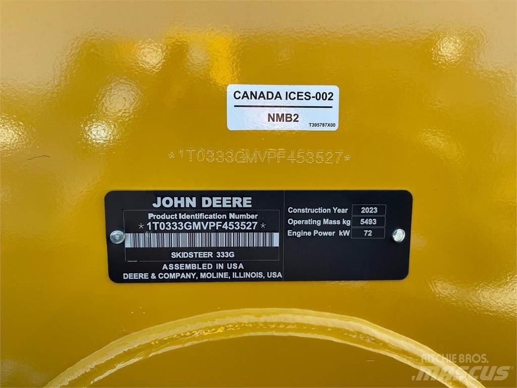 John Deere 333G Kompaktlaadurid