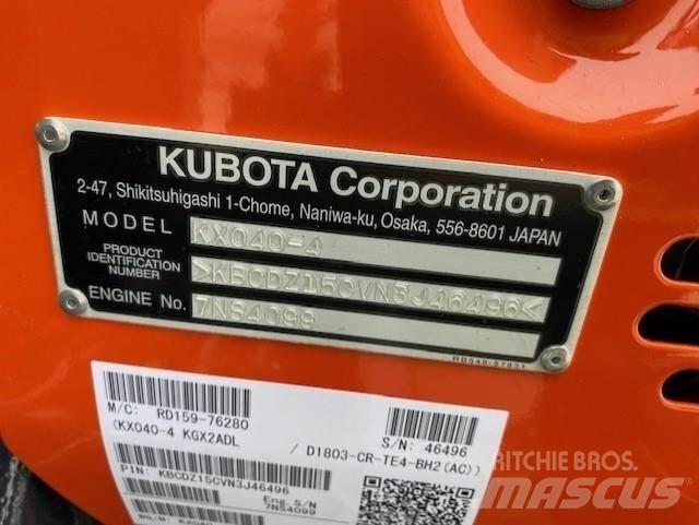 Kubota KX040-4 Miniekskavaatorid < 7 t