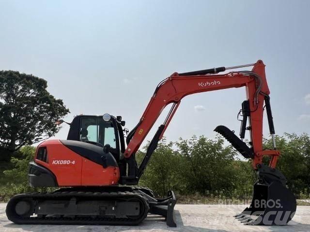 Kubota KX080-4A Roomikekskavaatorid