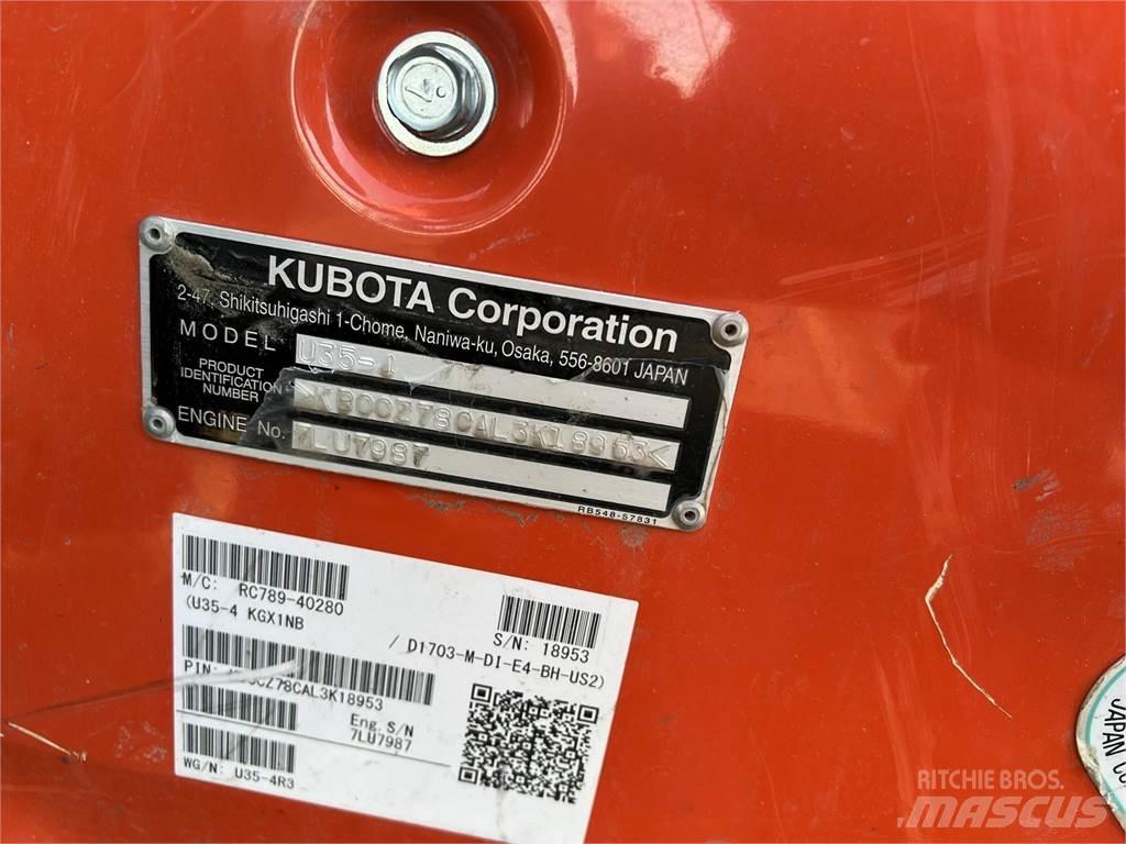 Kubota U35-4 Miniekskavaatorid < 7 t