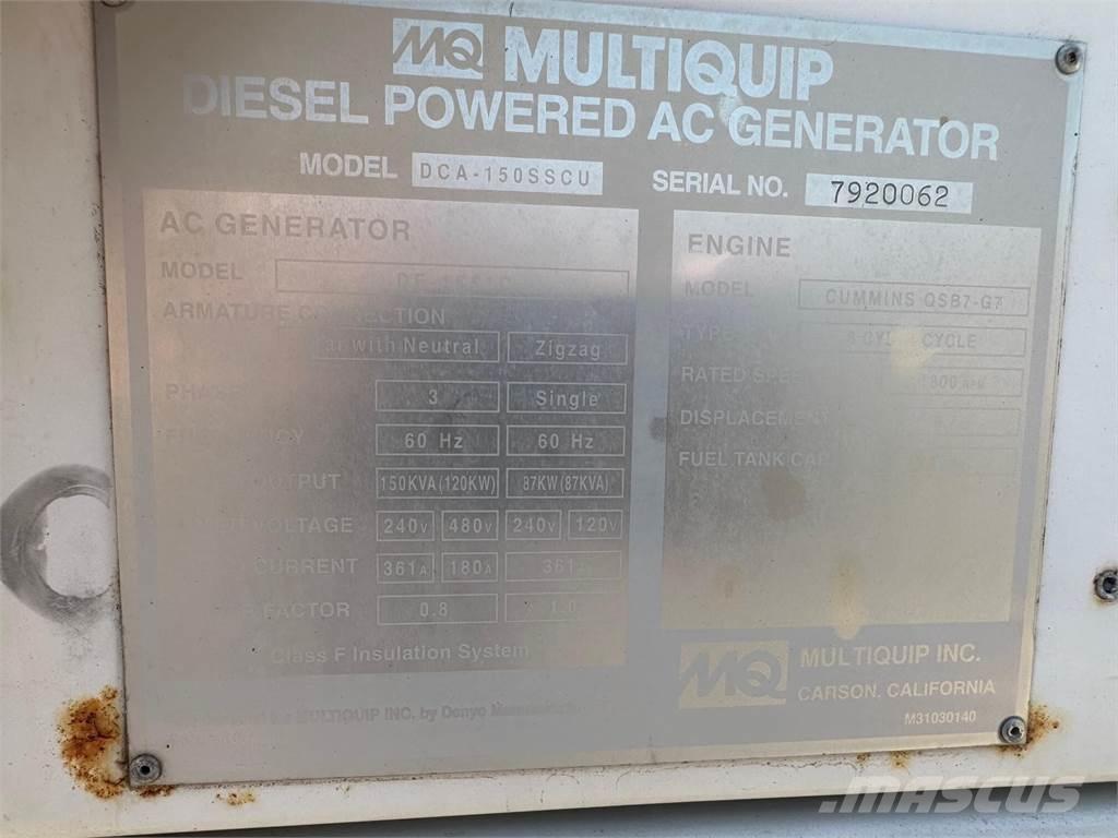 MultiQuip 150 KVA Muud generaatorid