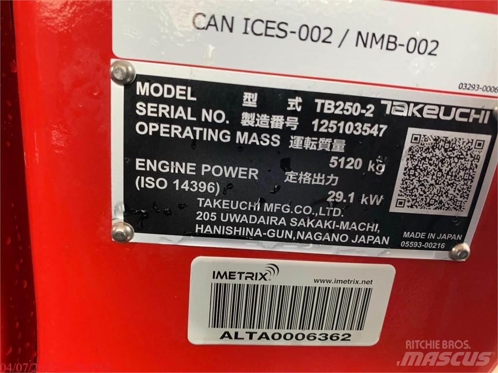 Takeuchi TB250-2 Miniekskavaatorid < 7 t