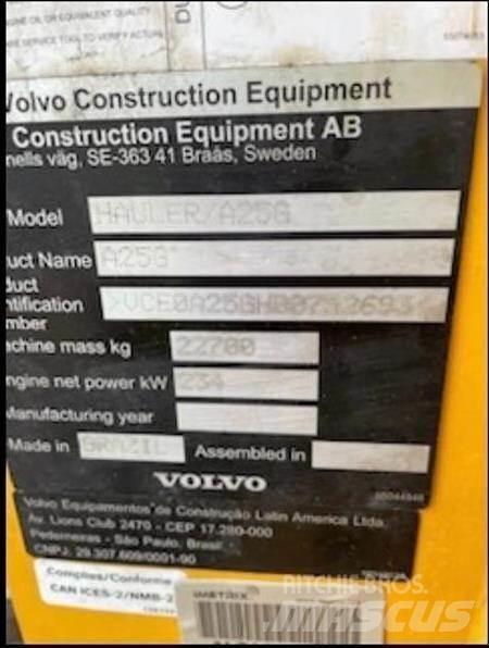 Volvo A25G Liigendraamiga pinnaseveokid