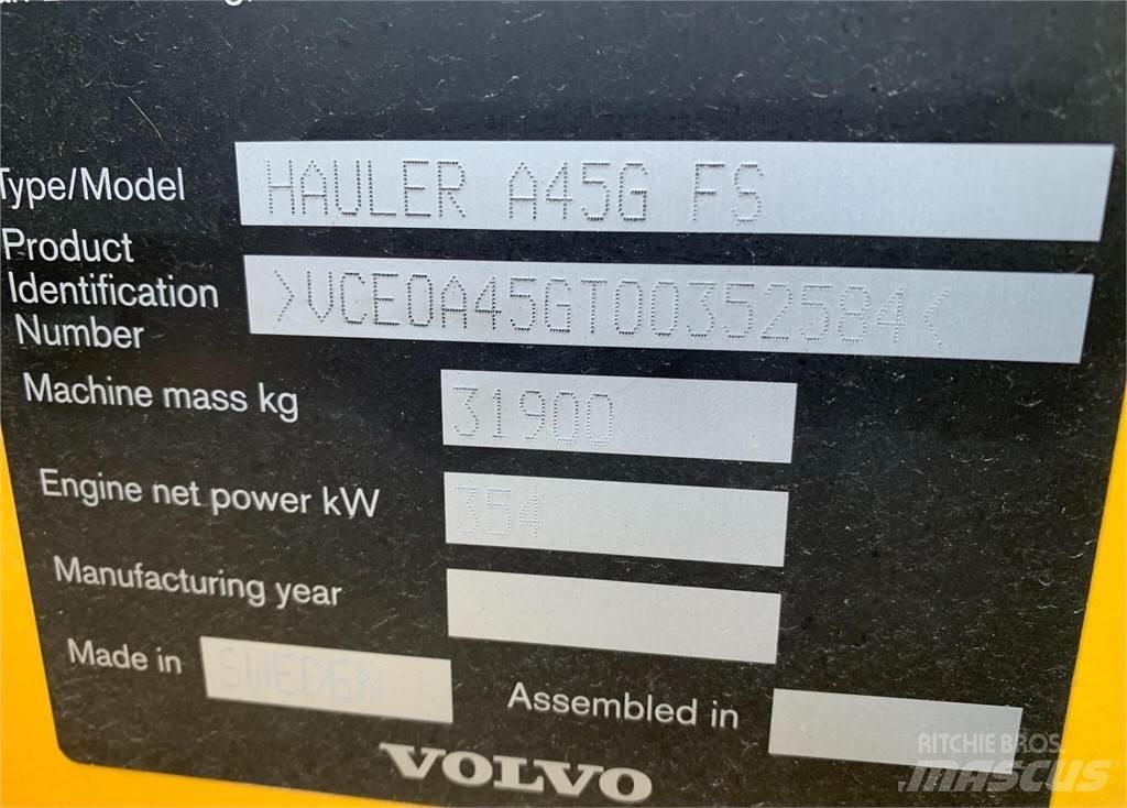 Volvo A45G FS Liigendraamiga pinnaseveokid