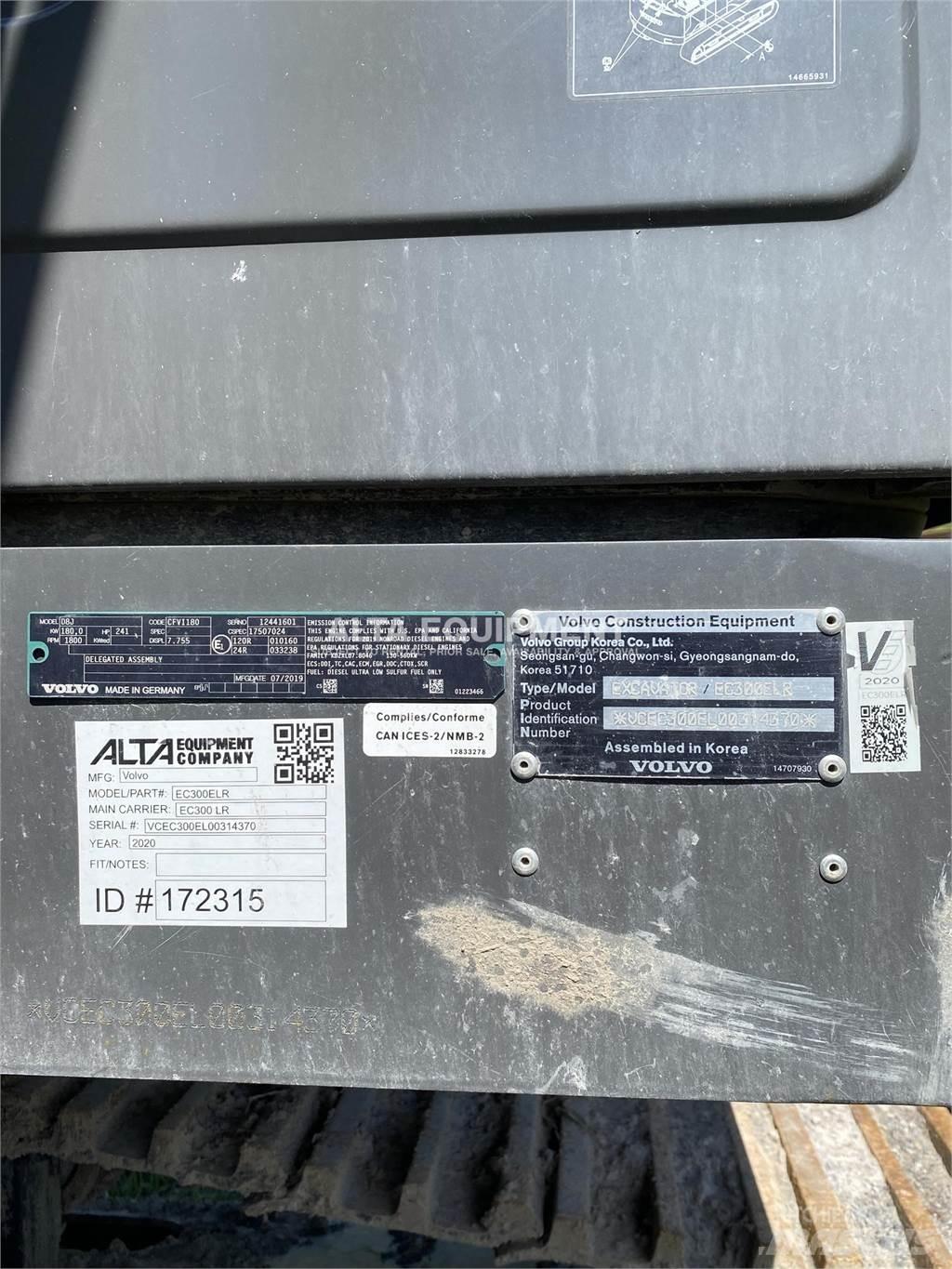Volvo EC300E LR Roomikekskavaatorid