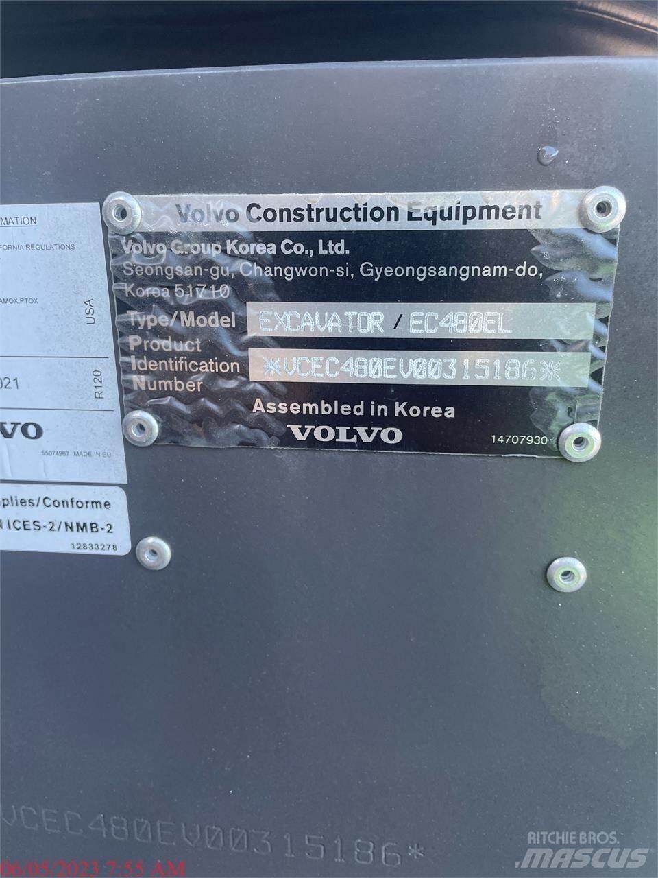 Volvo EC480EL Roomikekskavaatorid