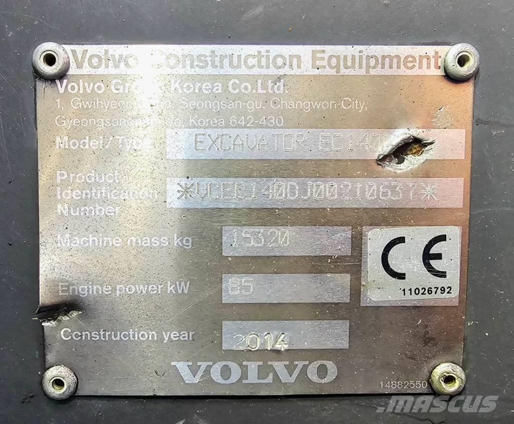 Volvo EC 140 DL Roomikekskavaatorid