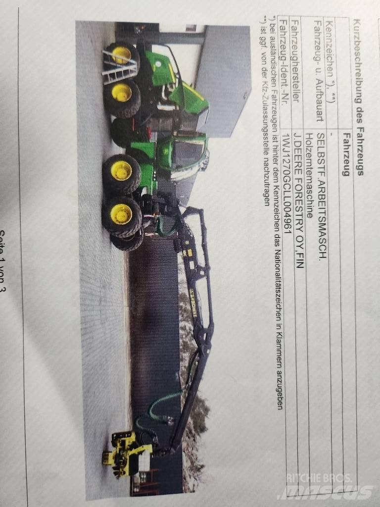 John Deere 1270 G Harvesterid