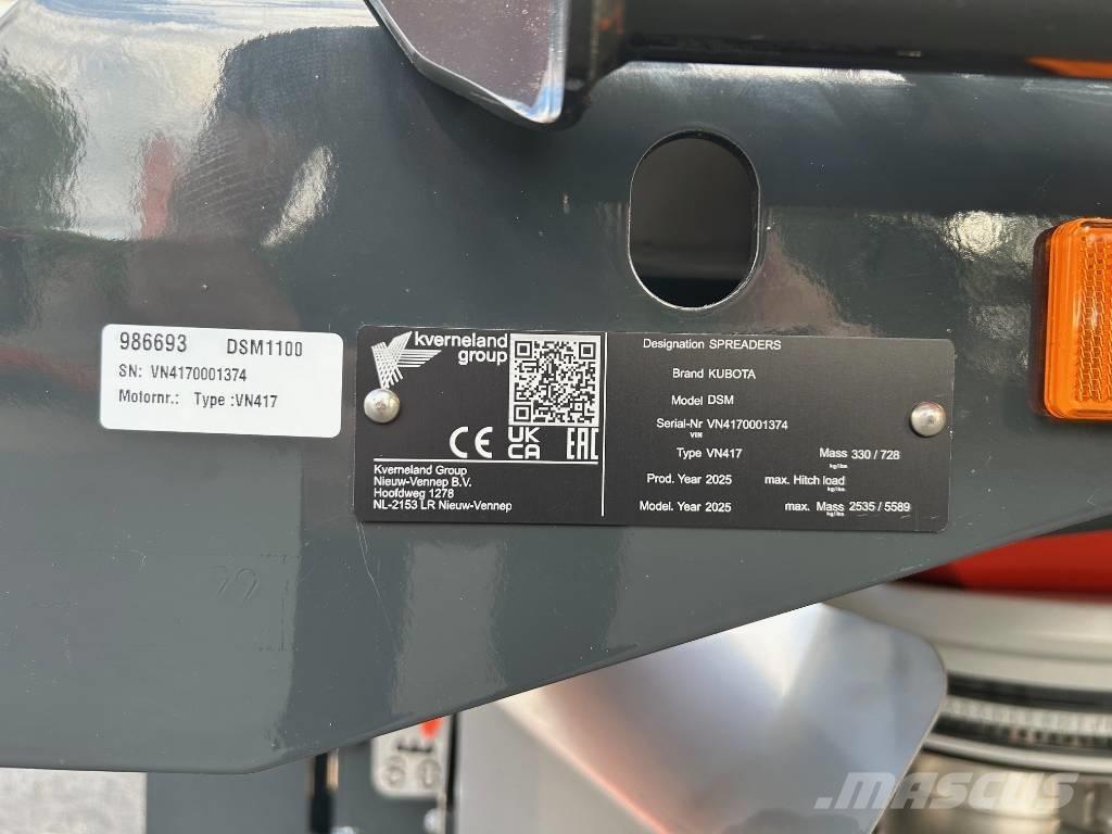 Kubota DSM 1100 Mineraalväetise laoturid