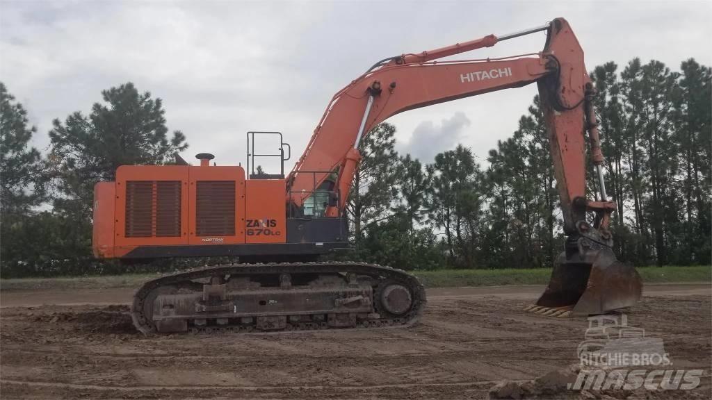 Hitachi ZX 670 Roomikekskavaatorid