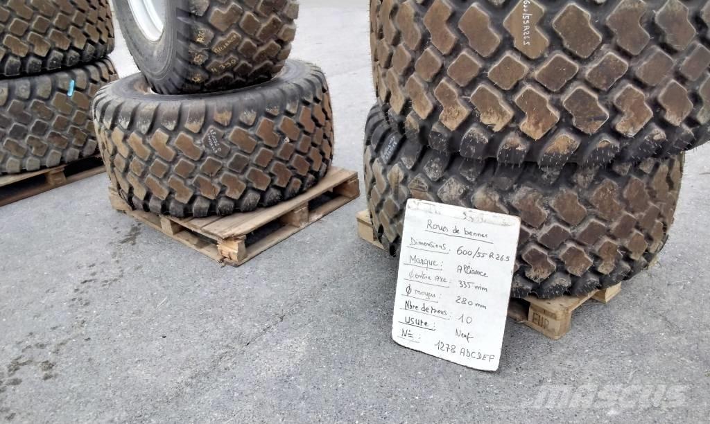 Alliance 600/55R26.5 Rehvid, rattad ja veljed